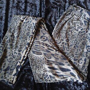 Coco Limon Leopard Print Leggings size L/XL Buttery Soft Animal Print Cheetah